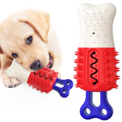 China Ice Lolly Dog Chew Toy Brushes Teeth Floatable TPR ABS Material for sale