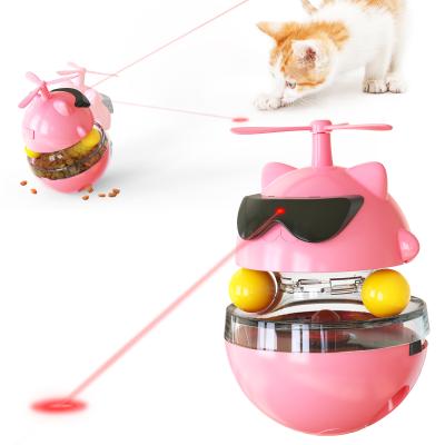 China Relieve Anxiety Track Cat Tumbler Toy / Automated Laser Pointer Cat Toy for sale