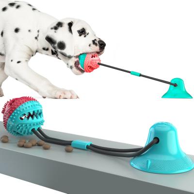 China Dog Suction Cup Interactive Pet Toys Molar Anti Bite Training 400mm ODM for sale