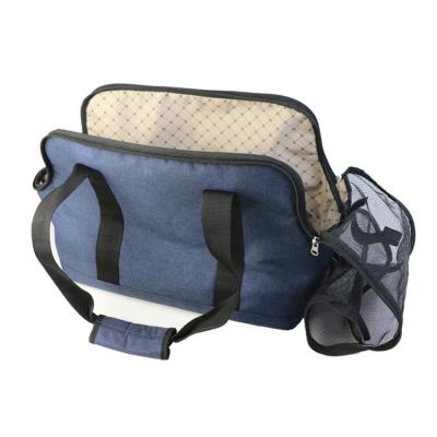 China Lightweight Portable Puppy Carrier Mesh Side Windproof Dog Handbag Carrier for sale
