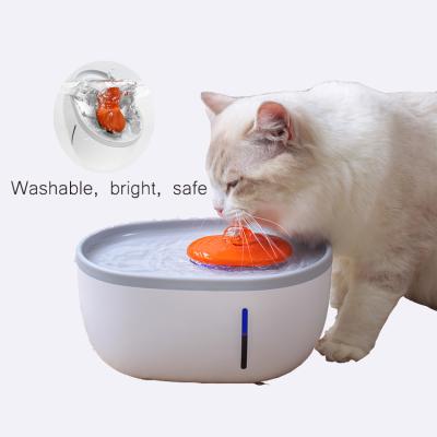 China Agua Cat Water Dispenser Drinking Fountain 2 L verde blanco del alimentador del animal doméstico del aguacate en venta