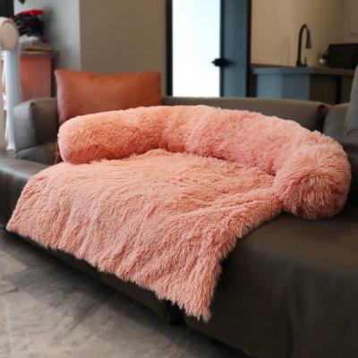 China 1600g Cat Bed Blanket Fluffy Pet Bed Sofa Right Corner Machanical Wash XL for sale