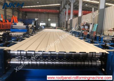 China Multi Ribs Roof Roll Forming Machine Trapezoidal Sheet Roll Forming Machine For Wall Panel for sale