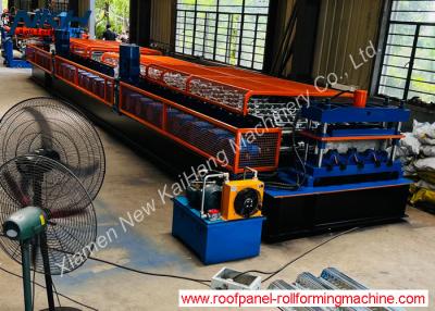 China Floor Deck Making Machine Easy Operate, roll forming machine for building structure, with gera box on every stage for sale