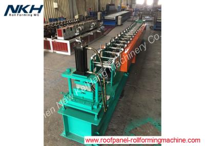 China Sheet Door Frame Metal Cold Roll Forming Making Machine with Hole Punching function, Guide Door Rails for sale