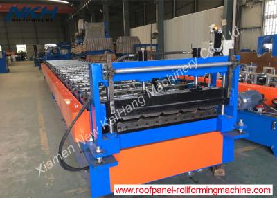 China Indonesia popular roofing roll forming mc, pre – painted sheets, 0.42mm, steel roof roll forming machine for sale