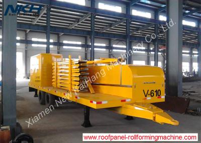 China V610 Big Span Roof Panel Roll Forming Machine With Bending / Curving Machine for sale