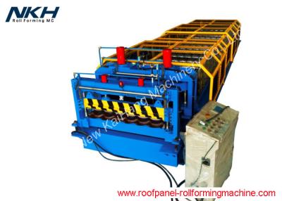 China European 1100 Steel Roof Tile Forming Machine With High Tile Pressing Precision for sale