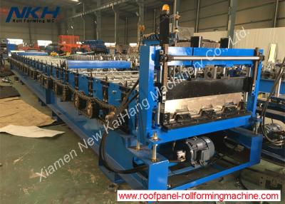 China Floor Decking Steel Profile Roll Forming Machine Easy Operate With Auto Stacker for sale