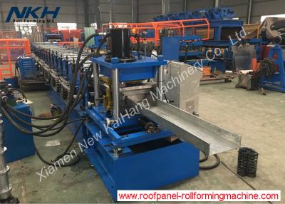China Galvanized Sheets Purlin Roll Forming Machine With Post Punching / Cutting for sale