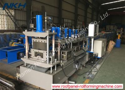 China PLC Control Purlin Roll Forming Machine For Pressing / Punching / Notching for sale
