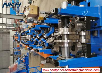 China High Speed Upright Roll Forming Machine , Shelf Panel Roll Forming Machine With Presser for sale