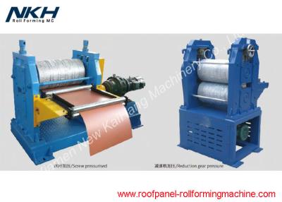 China Blue Sandwich Panel Roll Forming Machine Decorative Metal Exterior Wall Roll Former for sale