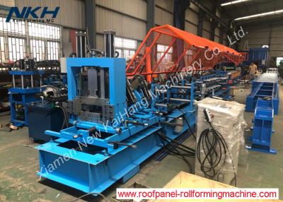 China PLC Control Metal Purlin Roll Forming Machine Max Speed 20m/min, auto exchange purlin for sale