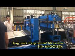 flying press, flying cut , tile roof roll forming line