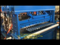0.9-1.2mm corrugated panel roll forming line
