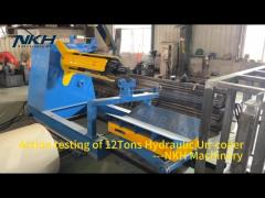 Action testing of 12Tons Hydraulic Un-coiler with Coil Car
