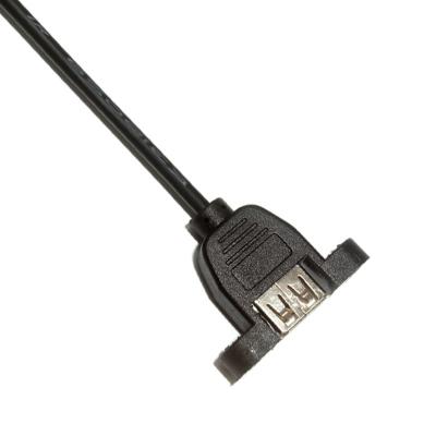 China PVC 4.8Gbps Panel Mount Cable 28AWG Usb To Type A Usb 2.0 Plug for sale