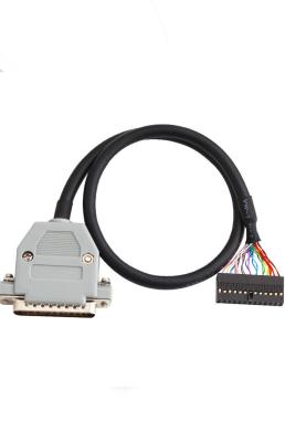 China 30 Pin Panel Mount Usb Cable Db25 Male Plug Te 104483-5  Black Housing for sale