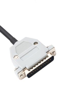 China 30 Pin Panel Mount Cable Db25 Male Plug Te 104483-5 2.54mm Pitch for sale