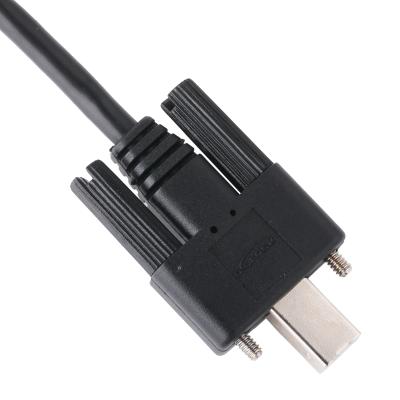 China Locking Connector USB 2.0 Type A To Type B Cable For Printers / Camera / Scanners for sale