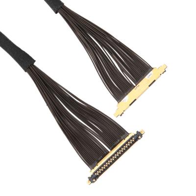 China 40 cable coaxial del perno LVDS, i-pex UX II 20531 alambre coaxil del micrófono 034T 02 en venta