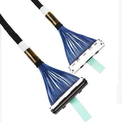 China HRS 0.5mm Custom Coax Cable Df80d-40p-0.5sd 40p Micro Coax Cables for sale