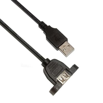 China 200MM Usb 2.0 Plug Panel Mount Cable , 4.8Gbps Usb To Type A Cable for sale