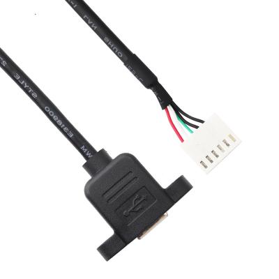 China 1.0mm A2542HA-6P Panel Mount Cable Assembly 6 PIN 200MM Length for sale