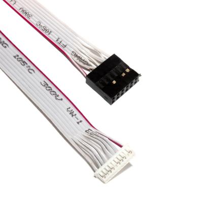 China 12 PIN IDC Cable , DF19 TO JST RF flat flexible ribbon cable for sale