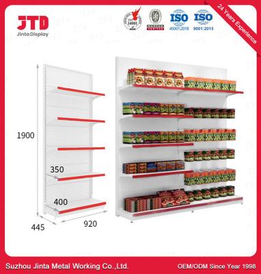 China Modern Supermarket Display Rack Grocery Store Retail Display Stand Gondola Shelf for sale