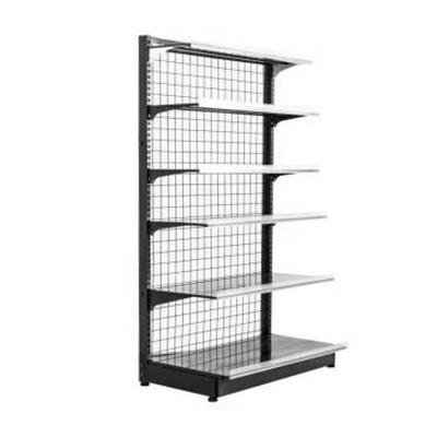 China Supermarket Wire Display Shelves Rack Metal Convenience Store Wire Gondola Display Shelving for sale