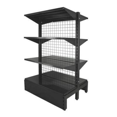 China Rectangular Wire Mesh Display Rack Shelving Retail Store Wire Mesh Display Shelves for sale