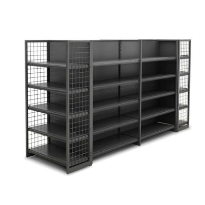 China Supermarket Grocery Store Gondola Stand Wire Display Shelving Shop Steel Customized Retail Shelf for sale