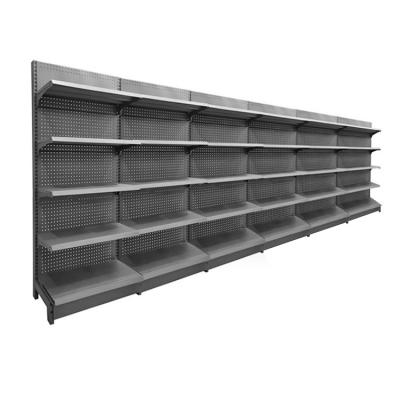 China Double Sided Gondola Display Shelving Supermarket Grocery Store Display Shelf for sale
