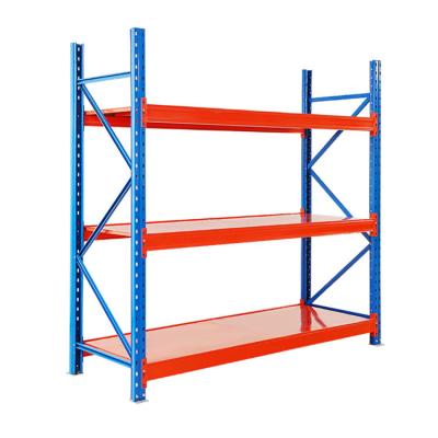 China Cold Rolled Steel Warehouse Storage Metal Rack Heavy Duty Pallet Shelves for sale