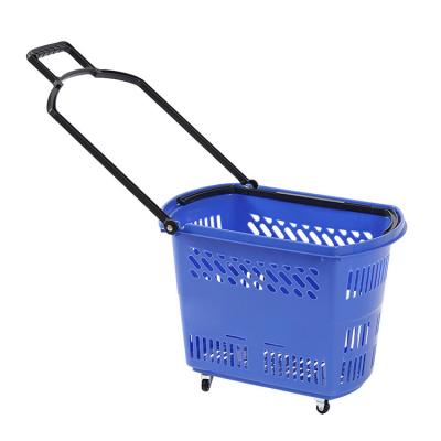 China 18L polypropyleen plastic trolley basket voor makkelijk en handig schoonmaken Te koop