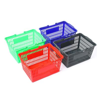 China Customizable Convenience Plastic Cart Basket For Supermarket Shopping for sale