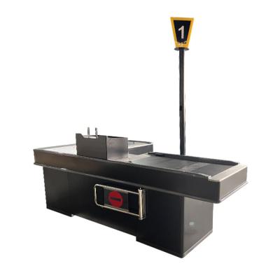 China High Durability Cold Rolled Steel Checkout Counter With Customizable Length for sale