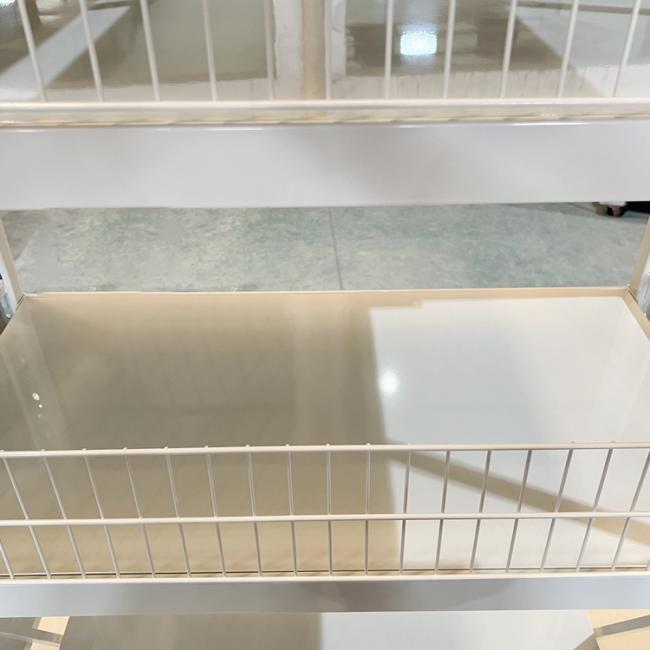 Adjustable steel warehouse storage rack showing multiple shelves