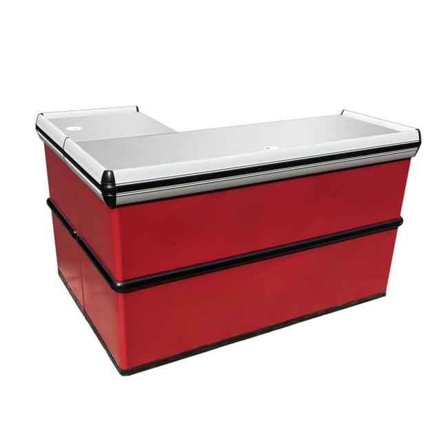 Stainless steel cash register front view