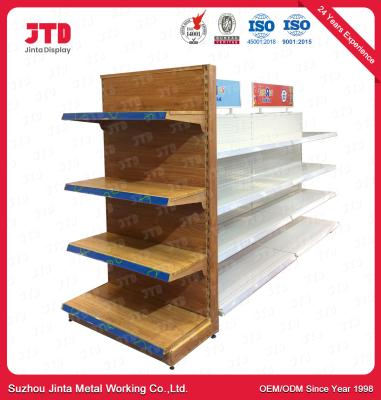 China Steel Q195 Supermarket Display Shelving 4 Layers 1200mm Rack for sale