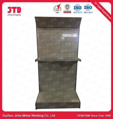 Chine 2 couches de Mini Supermarket Racks Steel Q195 d'étagère du gris 900mm à vendre