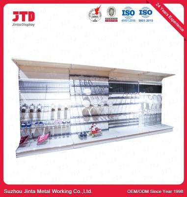 China 2.1m 0.9m Hardware Store Display Racks 100kgs Powder Coated Wire Shelving for sale