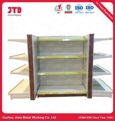 China 3 Side Heavy Duty Commercial Shelving Powder Coated 300mm Wide Shelves for sale