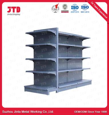 China 5 Tiers Gondola Display Shelving 2.1m Double Sided Shelving Unit for sale