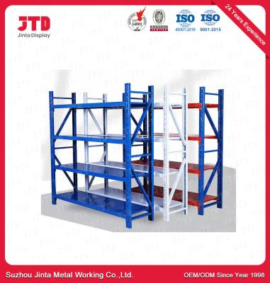 China 4000mm 2000kgs 4 Layer Steel Rack Blue 4 Foot Storage Shelves for sale