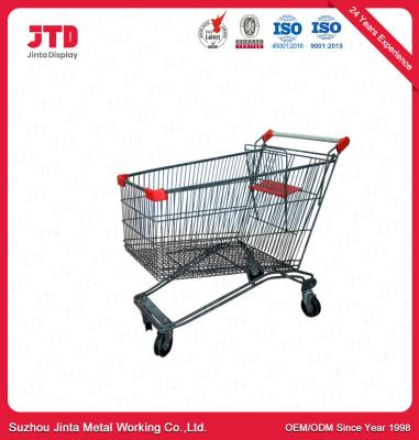 China 210 Liter Metal Shopping Trolley Zinc Galvanized ISO9001 for sale