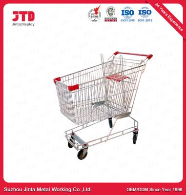 China Zinc Heavy Duty 4 Wheel Shopping Trolley for sale