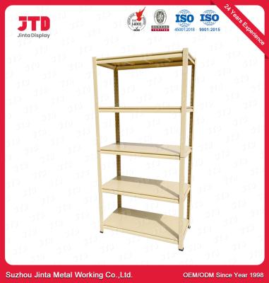 China 90cm 30cm Boltless Metal Shelving 150kg Per Layer Yellow Color for sale